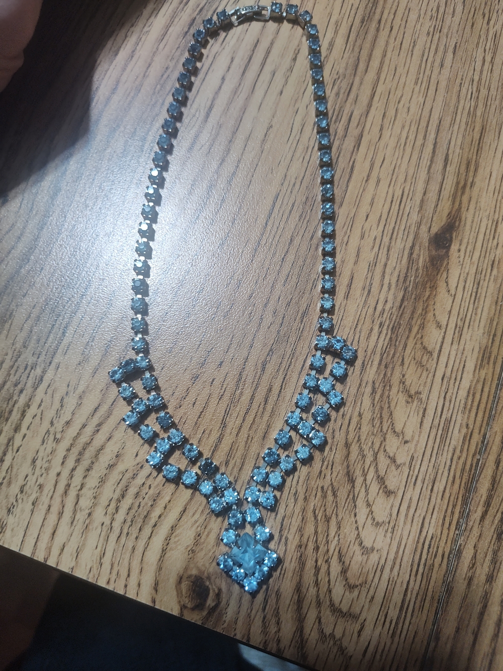 Blue Crystal Statement Necklace - Women Jewelry